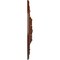 Ekena Millwork Ashley Medallion (Canopies up to 4 3/4"), 23 7/8"OD x 4"ID x 2 1/8"P, Burnished Mahogany Crackle CM23ASBMC - alternate 4